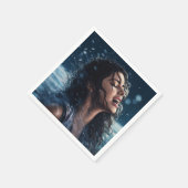 Serviette En Papier Dame chantante (Coin)