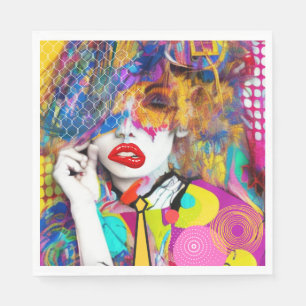 Serviette En Papier Dame Clashy