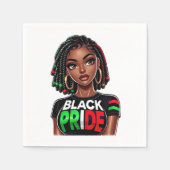 Serviette En Papier Dame de Black Pride (Devant)