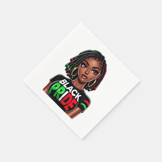 Serviette En Papier Dame de Black Pride (Coin)