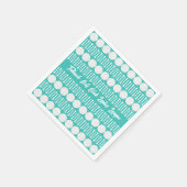 Serviette En Papier Dames customisées Golf League Blue Cocktail Napkin (Coin)