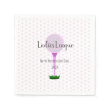 Dames Golf League Party Napkin