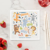 Serviette En Papier Dance sing and play kids birthday (En situation)