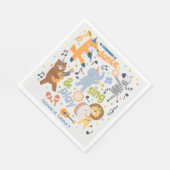 Serviette En Papier Dance sing and play kids birthday (Coin)