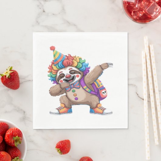 Serviette En Papier Dancing Clown Dabbing Éffrayant Halloween paresse  (En situation)