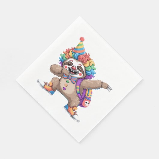 Serviette En Papier Dancing Clown Dabbing Éffrayant Halloween paresse  (Coin)