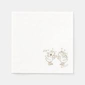 Serviette En Papier Dancing Duck Napkin (Devant)
