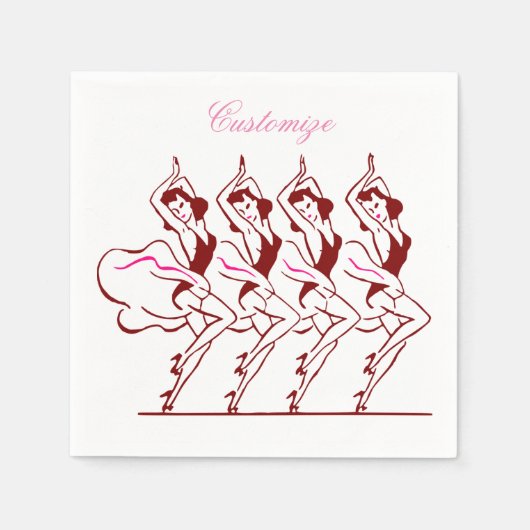Serviette En Papier Dancing Girls Thunder_Cove (Devant)