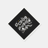 Serviette En Papier Dancing Skeletons Dance Challenge Halloween (Coin)