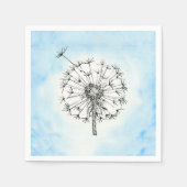 Serviette En Papier Dandelion (Devant)