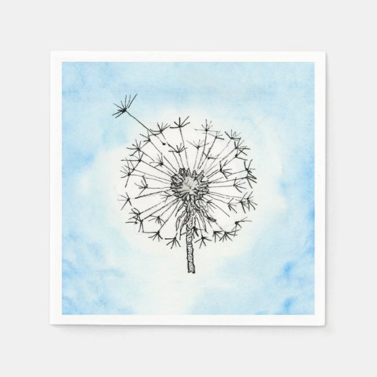 Serviette En Papier Dandelion (Devant)