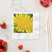 Serviette En Papier Dandelion jaune (En situation)
