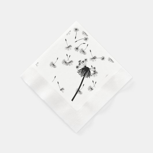 Serviette En Papier Dandelion souhaite des serviettes par Lighthouse R (Coin)