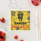 Serviette En Papier Danger Déchets Toxiques Halloween (En situation)