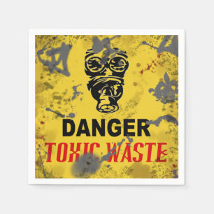 Serviette En Papier Danger Déchets Toxiques Halloween