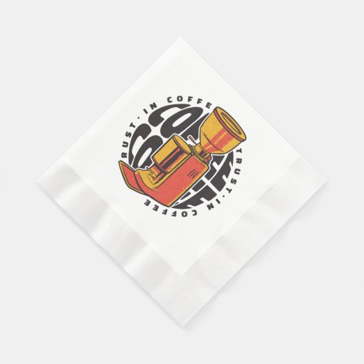 Serviette En Papier Dans Café nous avons confiance (Coin)