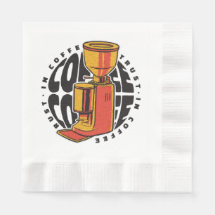 Serviette En Papier Dans Café nous avons confiance