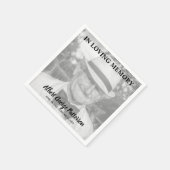Serviette En Papier Dans la mémoire aimée Photo funérailles (Coin)