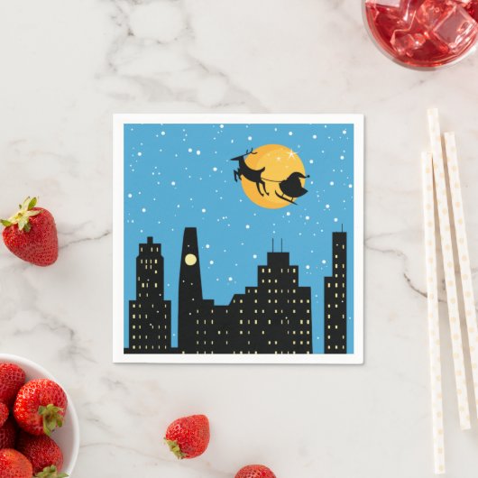 Serviette En Papier Dans la nuit (En situation)