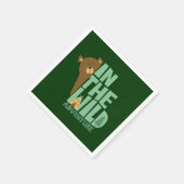 Serviette En Papier Dans L'Ours D'Aventure Sauvage (Coin)