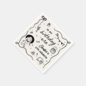 Serviette En Papier Dans Mon Anniversaire Retro Anniversaire (Coin)