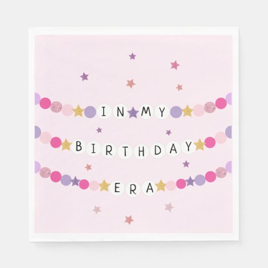 Serviette En Papier Dans Mon Bracelet D'Amitié Fête D'Anniversaire (Devant)