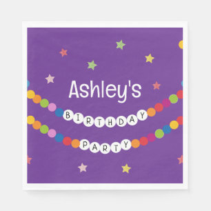 Serviette En Papier Dans Mon Bracelet D'Amitié Fête D'Anniversaire