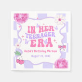 Serviette En Papier Dans Sa Fête D'Anniversaire (Devant)