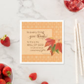 Serviette En Papier Dans Toutes Les Choses Remercient - 1 Thes. 5:18 (En situation)