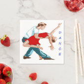 SERVIETTE EN PAPIER DANSE (En situation)