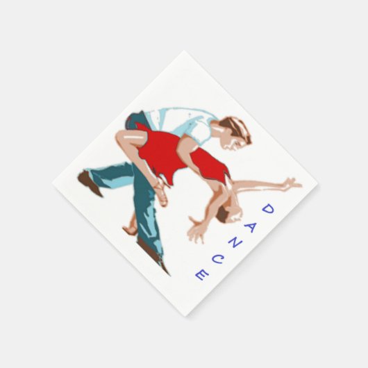 SERVIETTE EN PAPIER DANSE (Coin)