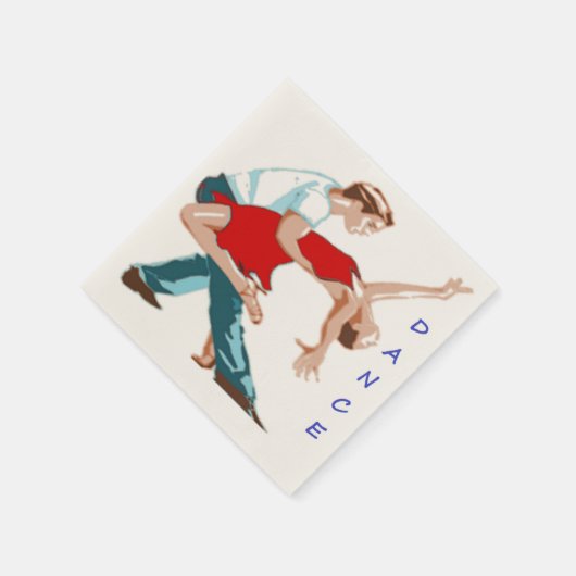 SERVIETTE EN PAPIER DANSE (Coin)