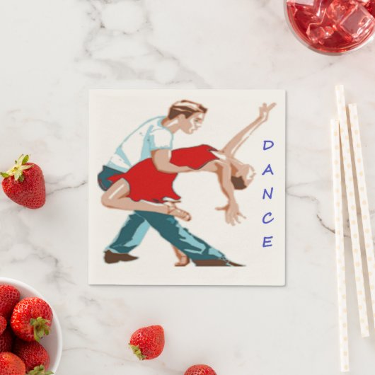 SERVIETTE EN PAPIER DANSE (En situation)