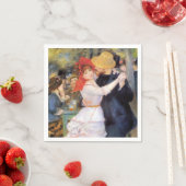 Serviette En Papier Danse à Bougival - Renoir Impressionniste Peinture (En situation)