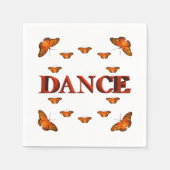 Serviette En Papier Danse avec des papillons design (Devant)