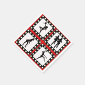 Serviette En Papier Danse Cabaret Spectacles Danses (Coin)