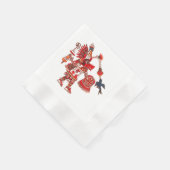 Serviette En Papier Danse chamane aztèque guerrier (Coin)
