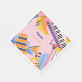Serviette En Papier Danse chanter et jouer anniversaire de enfant (Coin)