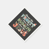 Serviette En Papier Danse Comme Frosty Shine Comme Rudolph Love (Coin)