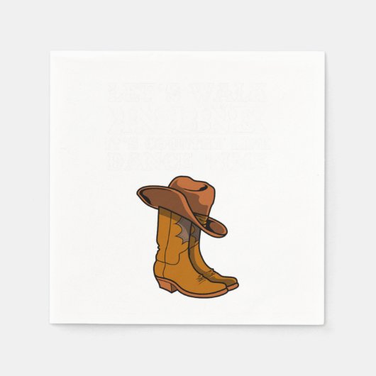 Serviette En Papier Danse de ligne (Devant)