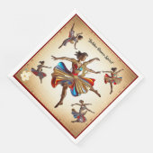 Serviette En Papier "Danse en fleur" (Coin)