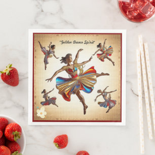 Serviette En Papier "Danse en fleur"