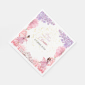 Serviette En Papier Danse et ballerine tourbillon anniversaire (Coin)