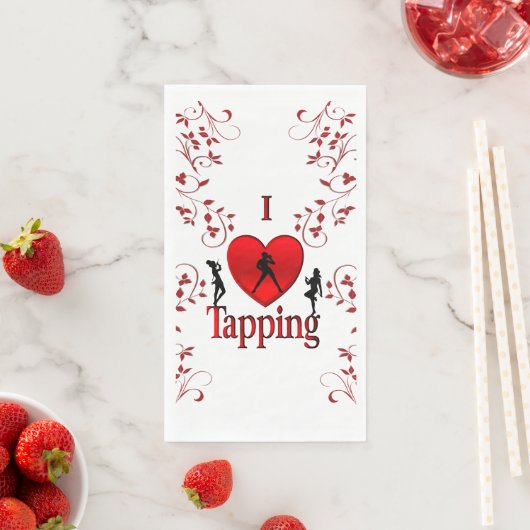 Serviette En Papier Danse I Heart Tapping (En situation)