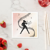 Serviette En Papier Danse Jazz (En situation)