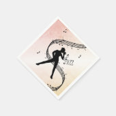 Serviette En Papier Danse Jazz (Coin)