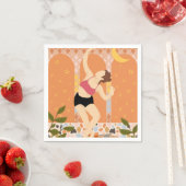 Serviette En Papier Danse Lune (En situation)