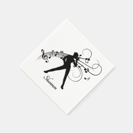 Serviette En Papier Danse moderne (Coin)