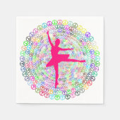 Serviette En Papier Danse pour la paix (Devant)