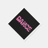 Serviette En Papier DANSE Rose avec coutures Ballerina (Coin)